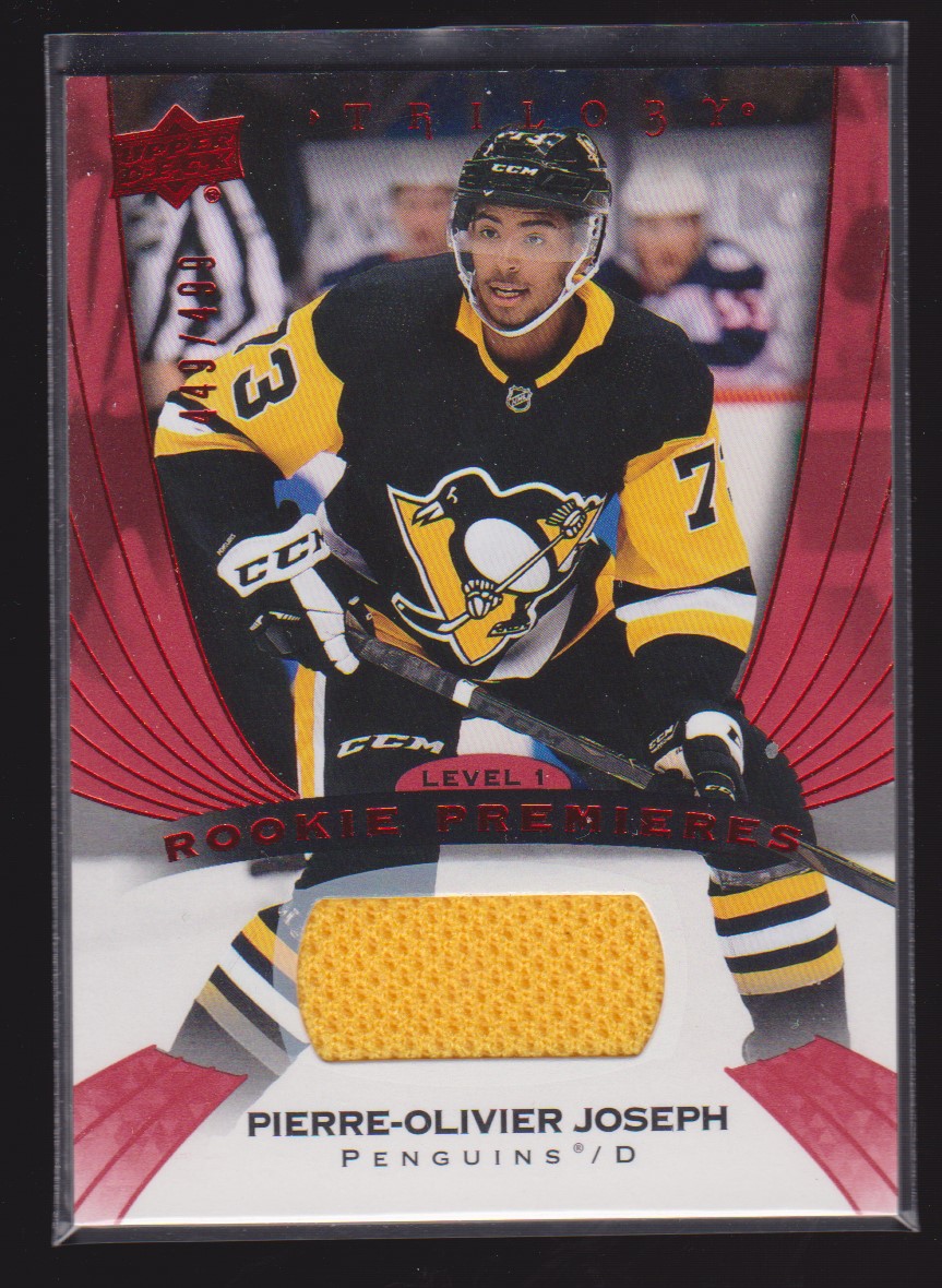 2020-21 Upper Deck Trilogy Red #52 Pierre-Olivier Joseph 449/499 (image for) 2020-21 Upper Deck Trilogy Red #52 Pierre-Olivier Joseph 449/499